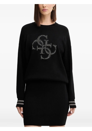GUESS USA logo-appliqué sweater - Black