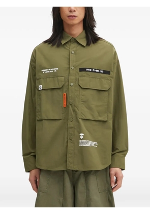 AAPE BY *A BATHING APE® chest-pocket shirt - Green