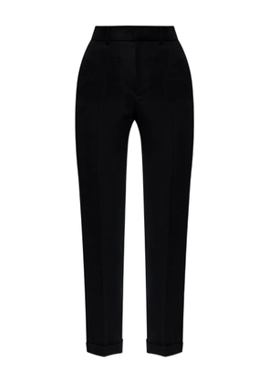 The Attico turn-up hem trousers - Black