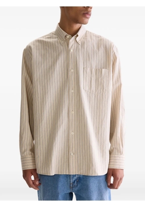 Bellerose striped pocket shirt - Neutrals