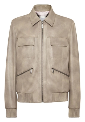 Philipp Plein Coster bomber jacket - Neutrals
