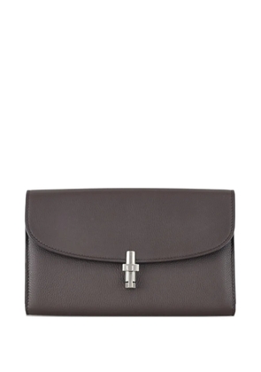 The Row Sofia clasp-fastening continental wallet - Brown