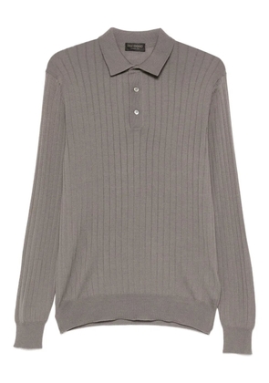 Dell'oglio ribbed polo shirt - Grey