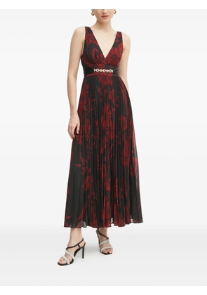 MARCIANO by GUESS pleated floral dress - Black