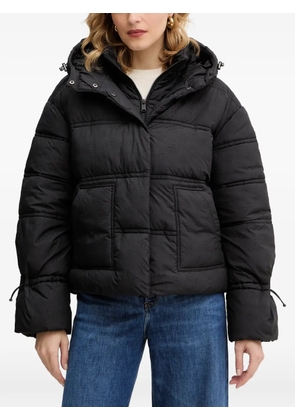 GUESS USA hooded embossed jacket - Black