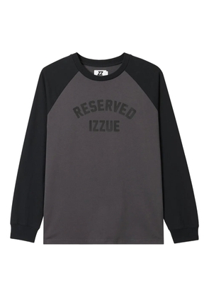 izzue cotton long-sleeve T-shirt - Black