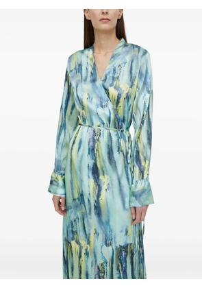 Gestuz WaleryGZ tie-waist maxi dress - Blue