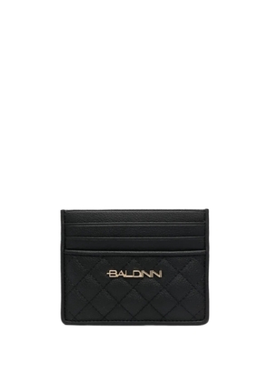 Baldinini quilted leather card holder - Black