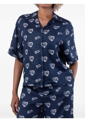 Kenzo heart-print shirt - Blue