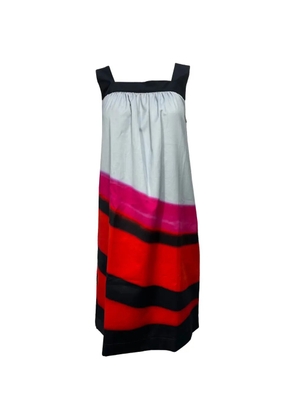 Dries Van Noten Pre-Owned square-neck printed dress - Grey