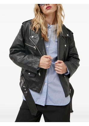 Gestuz MadiGZ leather jacket - Black
