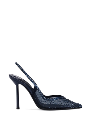 Le Silla 100mm Nicole crystal-embellished slingback pumps - Blue
