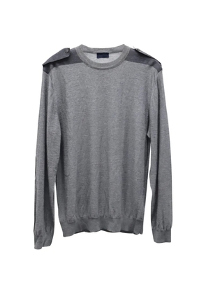 Lanvin Pre-Owned epaulettes elbow-patch sweater - Grey