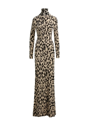 Brandon Maxwell Camille leopard-print dress - Neutrals