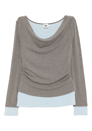 b+ab double-layered top - Grey