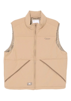 CHOCOOLATE logo-embroidered gilet - Neutrals
