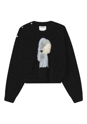 Musium Div. appliqué button sweater - Grey