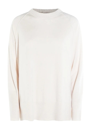 Antonelli raglan-sleeve ribbed-cuff sweater - White