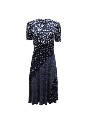 Michael Kors Vintage floral-print midi dress - Blue