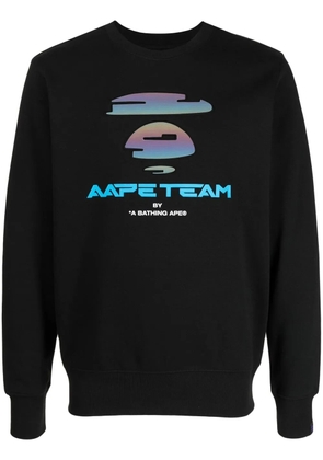 AAPE BY *A BATHING APE® graphic logo-print sweatshirt - Black