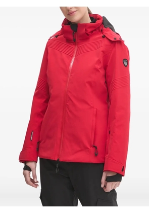 Ea7 Emporio Armani logo-patch hooded ski jacket - Red
