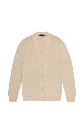 Zanone textured cotton cardigan - Neutrals