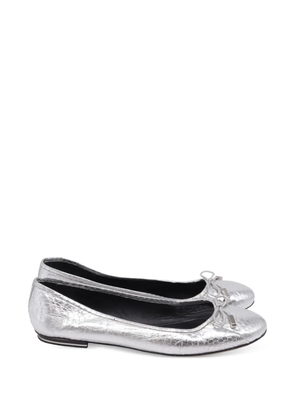 Michael Kors Vintage bow embellished ballet flats - Silver