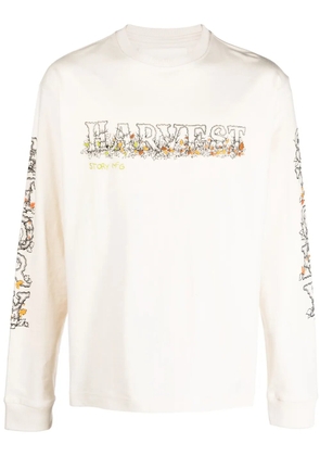 STORY mfg. Harvest logo-print sweatshirt - Neutrals