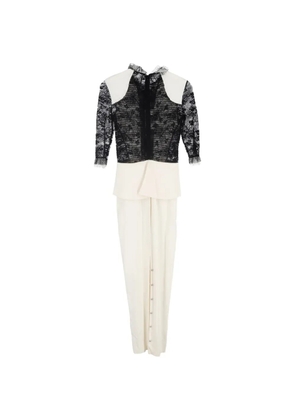 Alessandra Rich lace bow-detail maxi dress - White