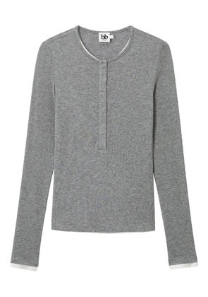 b+ab henley long-sleeve top - Grey