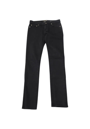 Saint Laurent Pre-Owned five-pockets mid-rise skinny jeans - Black