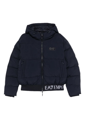 Ea7 Emporio Armani hooded padded jacket - Blue