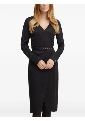 MARCIANO by GUESS belted wrap midi dress - Black