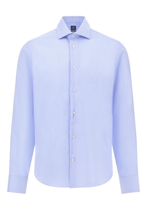 Boggi Milano houndstooth cutaway-collar shirt - Blue