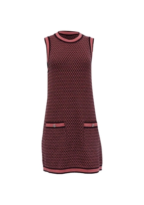 CHANEL Pre-Owned knitted sleeveless mini dress - Pink