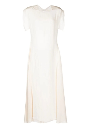 LITKOVSKA linen/flax midi dress - White