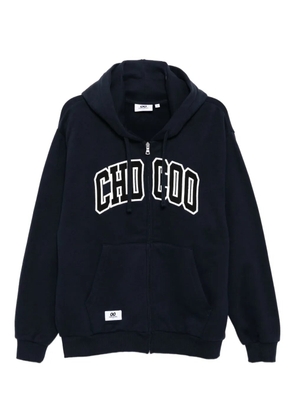 CHOCOOLATE logo-embroidered hoodie - Blue