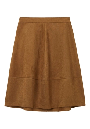 b+ab panelled midi skirt - Brown
