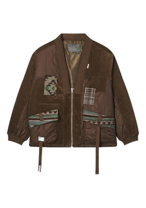 Musium Div. corduroy quilted-panel jacket - Brown
