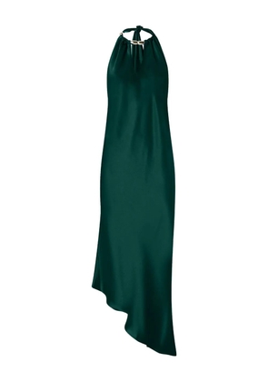 PINKO halterneck asymmetric midi dress - Green