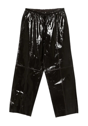 Alysi leather trousers - Brown