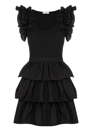 Ulla Johnson ruffle-trim T-shirt dress - Black