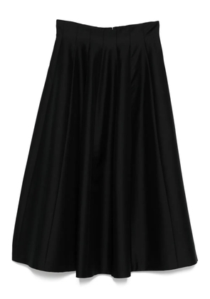 Alberta Ferretti pleated midi skirt - Black