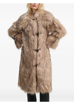 By Malene Birger Graca toggle faux-fur coat - Neutrals
