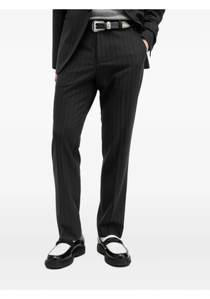 AllSaints pinstripe straight-leg trousers - Black