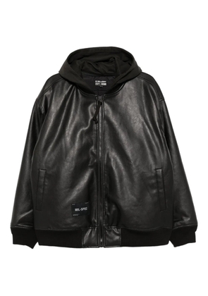 izzue logo-patch jacket - Black