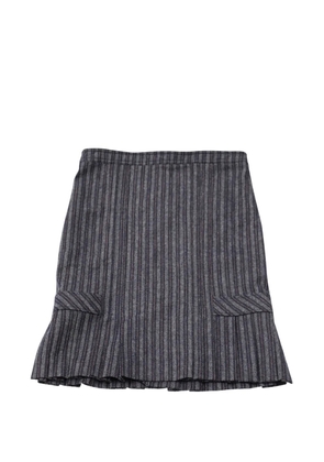 Max Mara ruffled-hem skirt - Blue