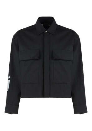 B1ARCHIVE chest-pockets overshirt - Black