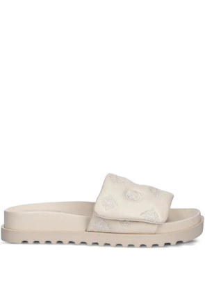 GUESS USA Fabio embellished flat sandals - Neutrals