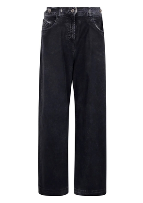 The Attico double-waistband baggy jeans - Blue